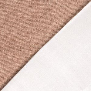 Polsterstoff altrosa doppelt gewoben: Garngef&auml;rbte Vorderseite mit Struktur und weisse R&uuml;ckseite, blickdichtes Material f&uuml;r Polster und Vorh&auml;nge.