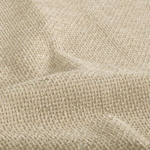 Polsterstoff beige: Strukturierte Oberfl&auml;che mit weichem Chenille-Kurzhaarflor, mattes Finish, ideal als robuster Bezugsstoff f&uuml;r M&ouml;bel und Kissen.