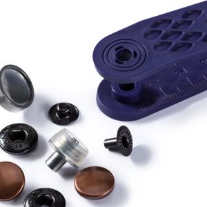 Druckknöpfe 'Anorak', 15mm, in 6 Farben-altkupfer