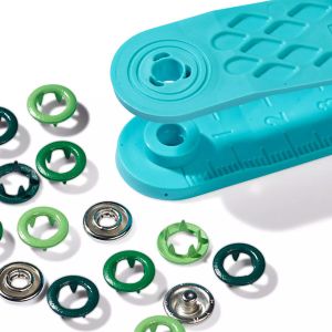 Prym Love Druckkknöpfe in grün aus Metall