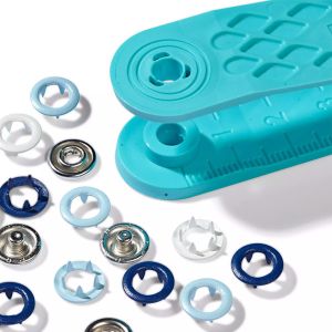 Prym Love Druckkknöpfe in blau aus Metall