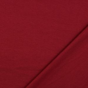 Leichter, bielastischer Romanit Jersey in dunkelrot, perfekt für Sommermode: Kleider, Blusen, Hosen.