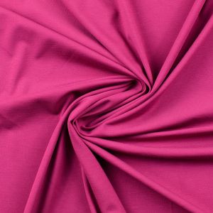 Leichter, bielastischer Romanit Jersey in fuchsia, perfekt für Sommermode: Kleider, Blusen, Hosen.