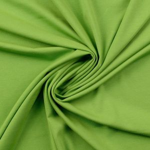 Leichter, bielastischer Romanit Jersey in lime, perfekt für Sommermode: Kleider, Blusen, Hosen.