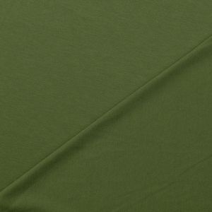 Leichter, bielastischer Romanit Jersey in tannengrün, perfekt für Sommermode: Kleider, Blusen, Hosen.