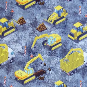 Softshell Stoff Bagger Lastwagen