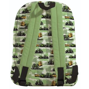 Rucksack: genäht aus Softshell mit Traktormuster - wasserabweisend für Kinder