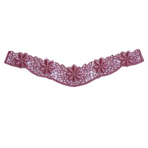 Guipure-Spitze Dekolleté blush 28x7cm