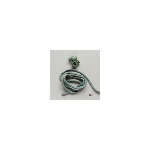 Kordel, 4mm breit in patinagrün (col. 09)