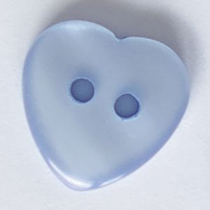 Knöpfe 'Herz' in hellblau