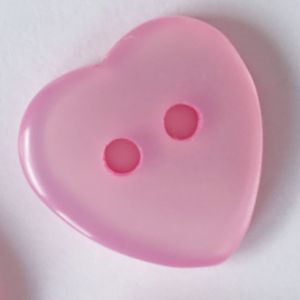 Knöpfe 'Herz' in rosa