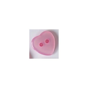 Knöpfe 'Herz' in rosa