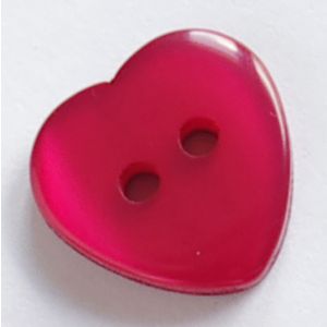 Knöpfe 'Herz' in rot