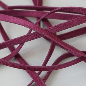 Trägerband Trägergummi in amaranth, 5mm breit zum BH, Tops, Kleider nähen