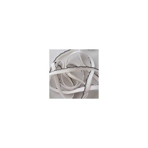 Unterbrustgummi, weiss-schwarz, 8mm breit, 5m