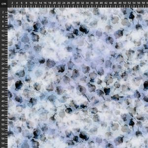 Viskosejersey Stoff in Ecovero-Qualität mit kleinem Mohnmuster im Aquarell-Stil in Pastell, ideal für Damenmode und sommerliche Kleider.