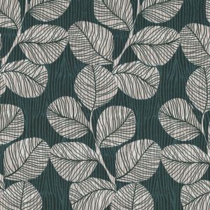 Wachstuch mit Blattmuster in farngrün