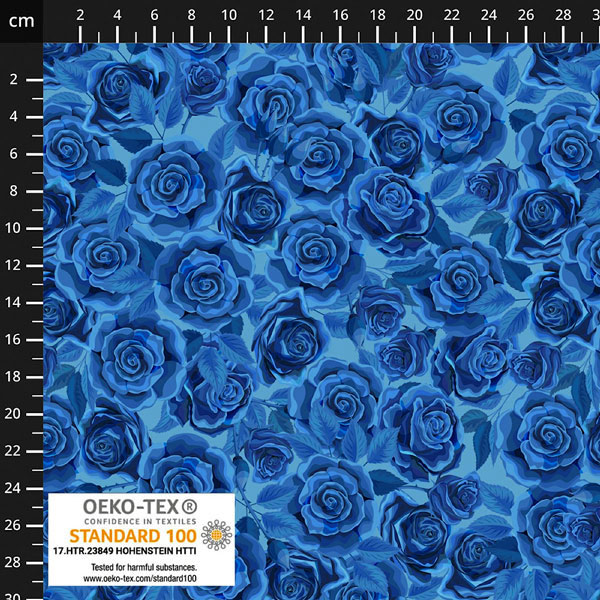 Jersey Stoff Rose blau ♥ jetzt kaufen Spitzentraum