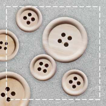 Holzknöpfe