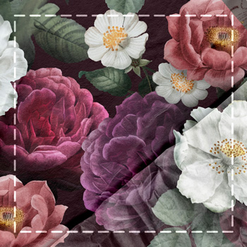 Stoff mit Blumenmuster